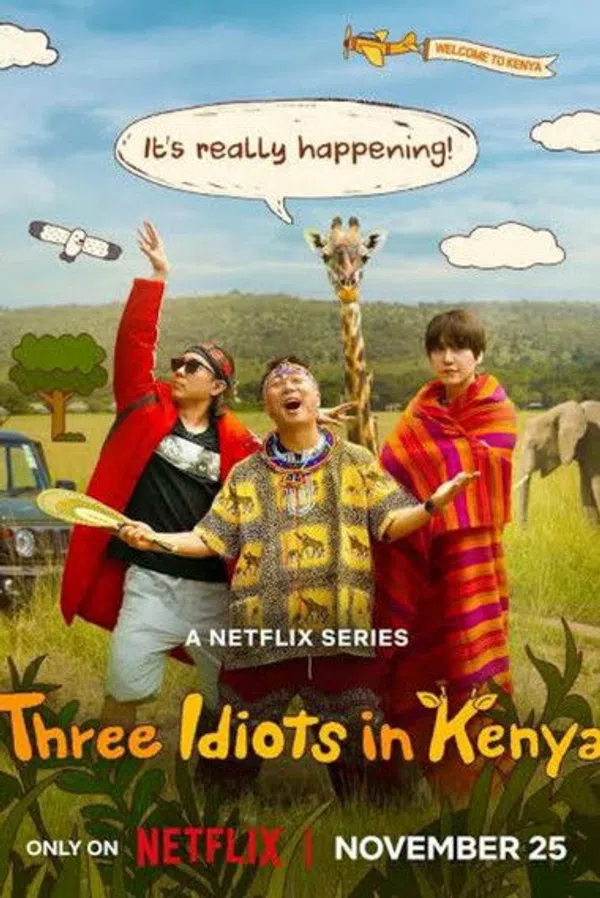 Poster phim Ba Gã Ngốc Ở Kenya trên SubNhanh