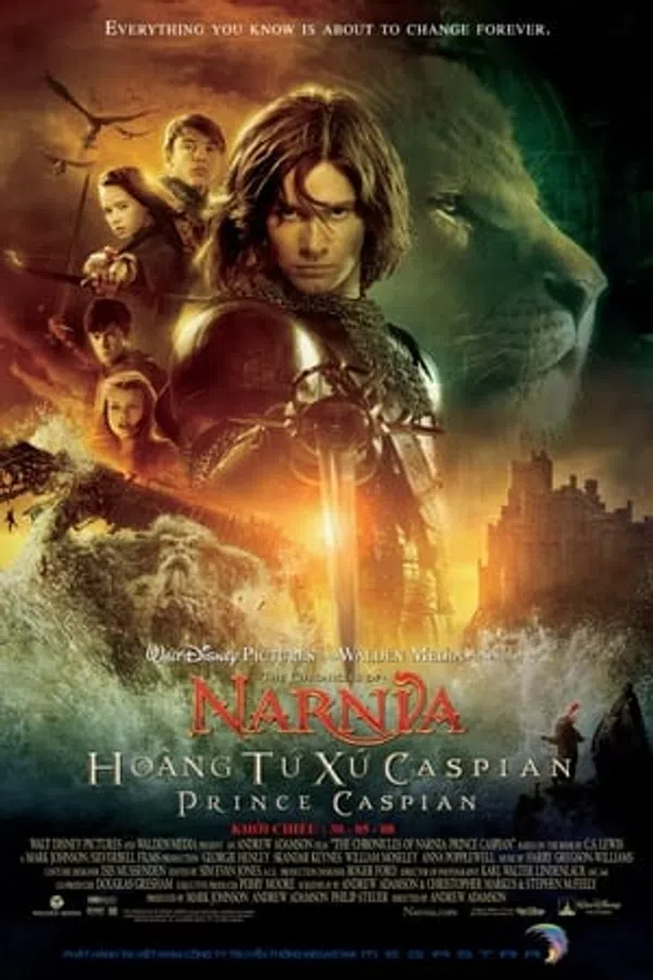 Poster phim Biên niên sử Narnia 2: Hoàng tử Caspian trên SubNhanh