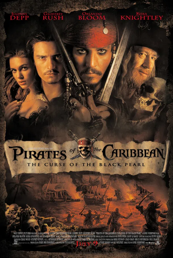 Poster phim Cướp biển vùng Caribbe (Phần 1): Lời Nguyền Của Tàu Ngọc Trai Đen trên SubNhanh