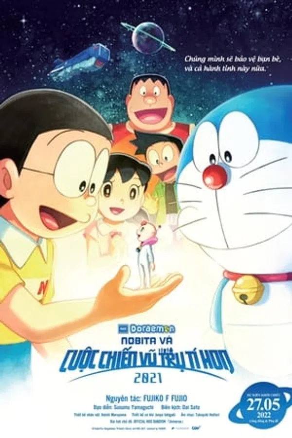 Poster phim Doraemon: Nobita và Cuộc Chiến Vũ Trụ Tí Hon trên SubNhanh