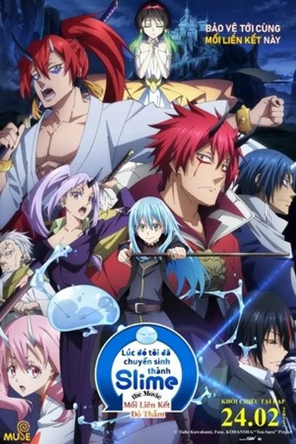 Poster phim Lúc Đó Tôi Đã Chuyển Sinh Thành Slime: Mối Liên Kết Đỏ Thẫm trên SubNhanh