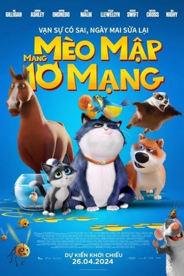 Poster phim Mèo Mập Mang 10 Mạng trên SubNhanh