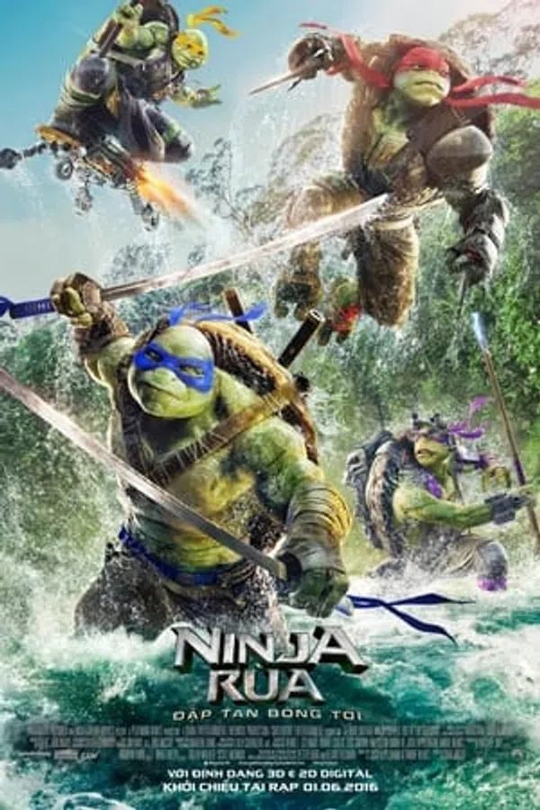 Poster phim Ninja Rùa: Đập tan bóng tối trên SubNhanh