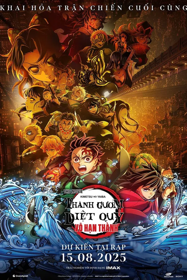 Poster phim Thanh Gươm Diệt Quỷ: Vô Hạn Thành trên SubNhanh
